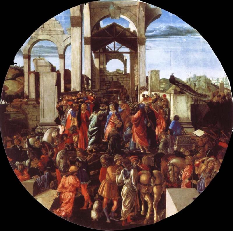 Sandro Botticelli The adoration of the Konige oil painting image